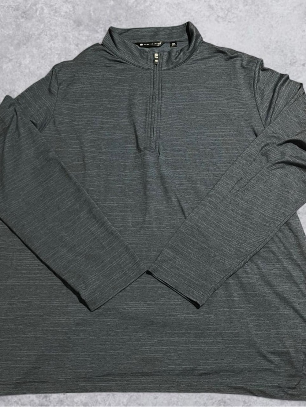 Travis Mathew Heater Pro 1/4 Zip Pullover Blue 3XL Men's Long Sleeve